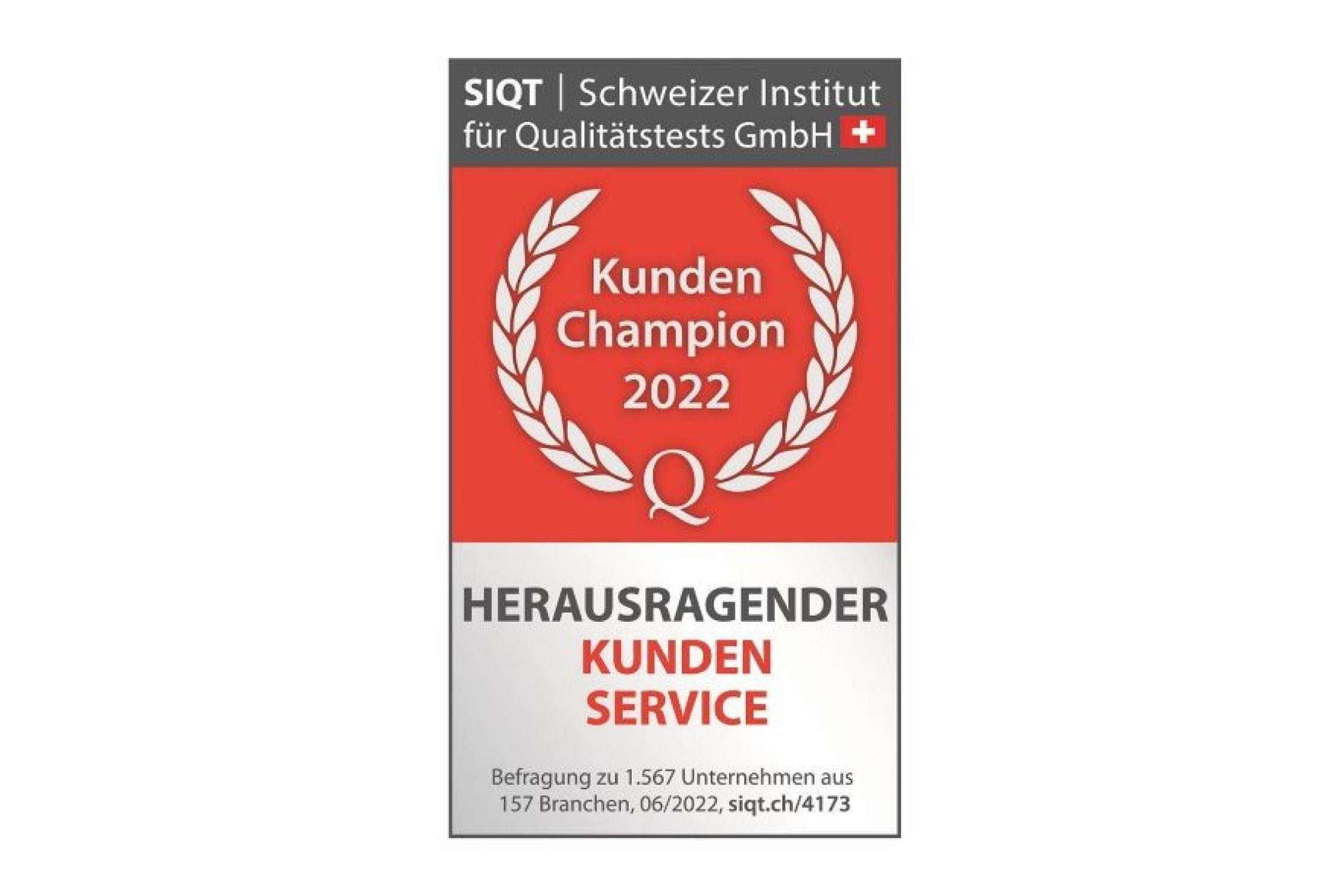 Auszeichnung Kunden Champion 2022