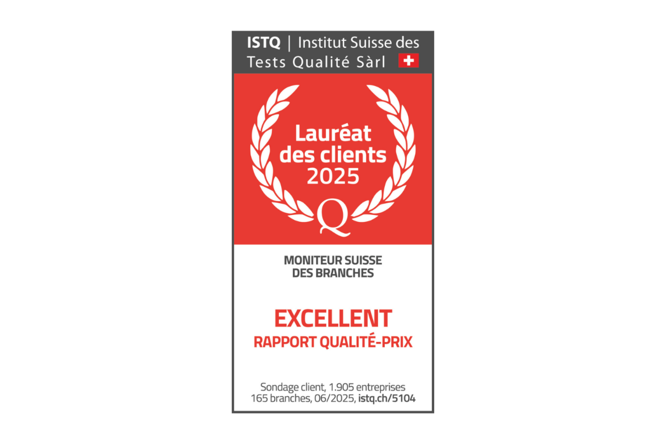 ERV Lauréat des clients 2025