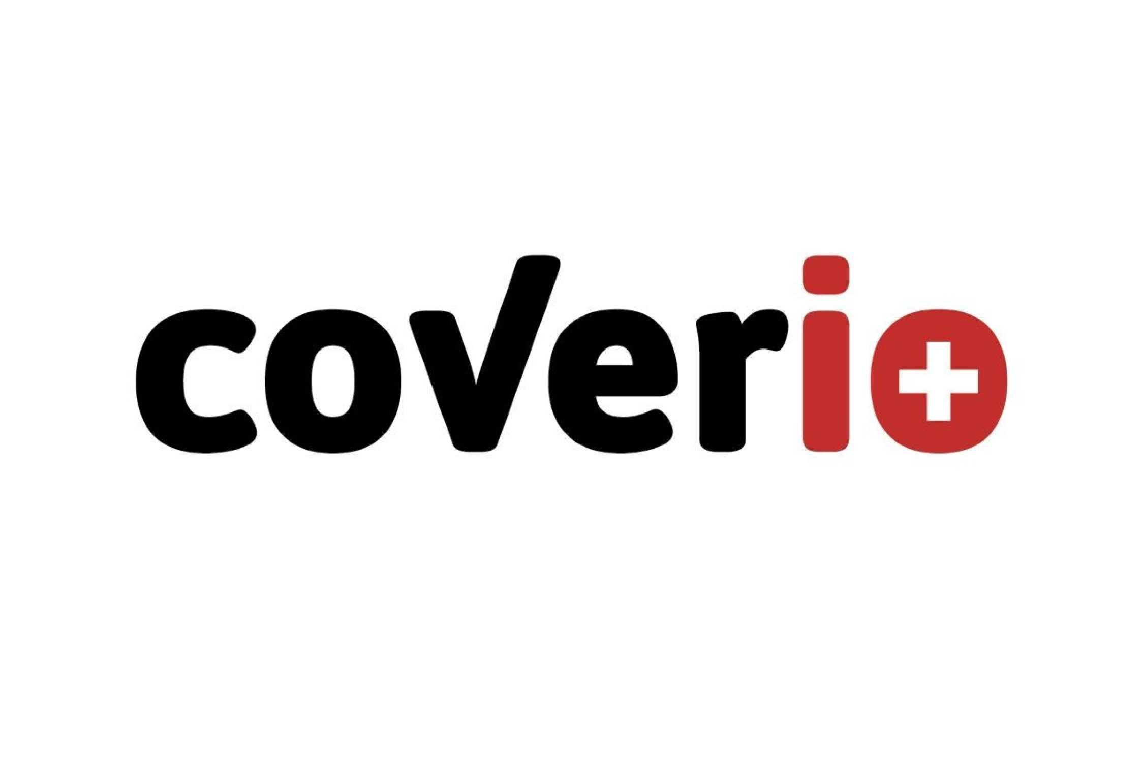 Das Logo von der neuen Gesundheitsversicherung coverio. 
